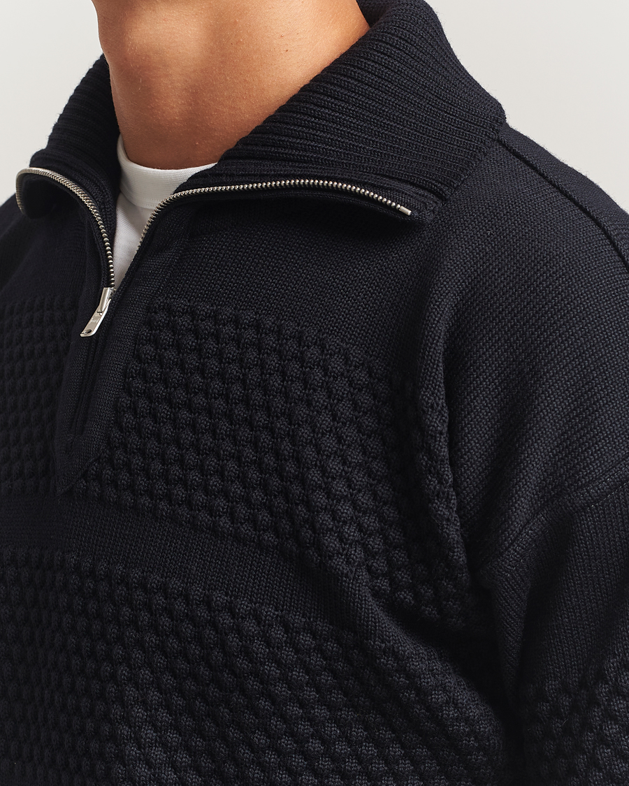 Mies | Puserot | S.N.S. Herning | Fisherman Short Zip Navy Blue