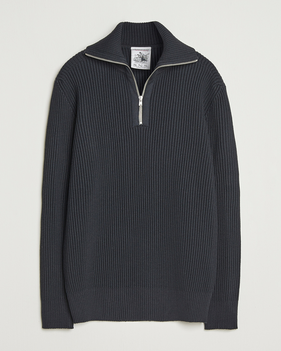 Mies | Puserot | S.N.S. Herning | Fender Wool Half-Zip Molten Grey