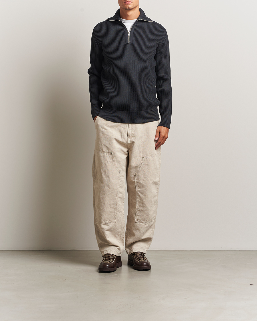 Mies | Puserot | S.N.S. Herning | Fender Wool Half-Zip Molten Grey