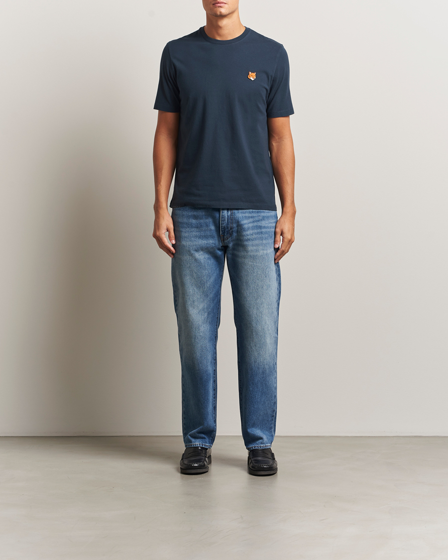 Mies | T-paidat | Maison Kitsuné | Fox Head T-Shirt Classic Navy
