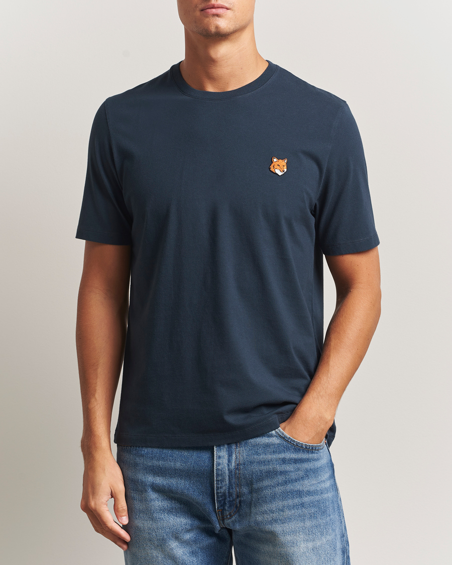 Mies | T-paidat | Maison Kitsuné | Fox Head T-Shirt Classic Navy