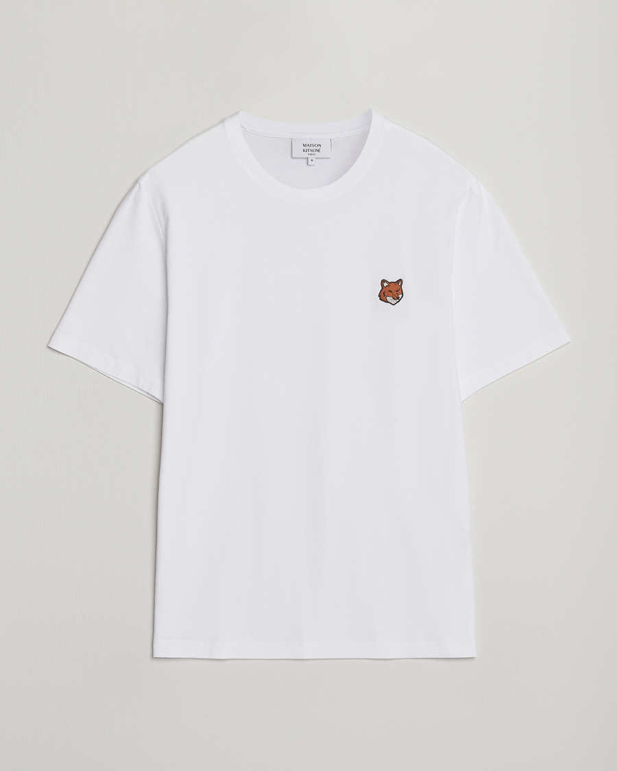Mies | T-paidat | Maison Kitsuné | Fox Head T-Shirt White