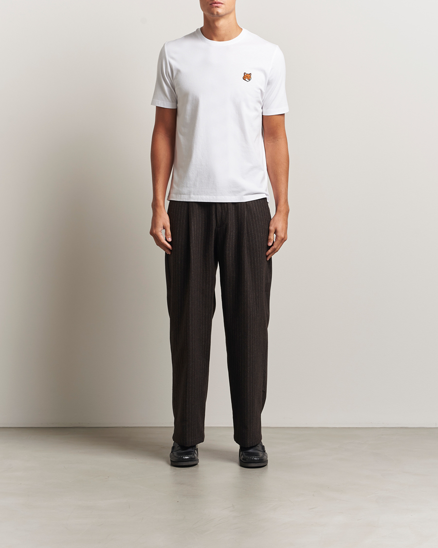 Mies | T-paidat | Maison Kitsuné | Fox Head T-Shirt White