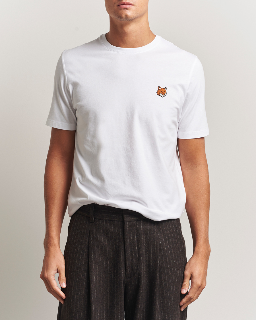 Mies | T-paidat | Maison Kitsuné | Fox Head T-Shirt White