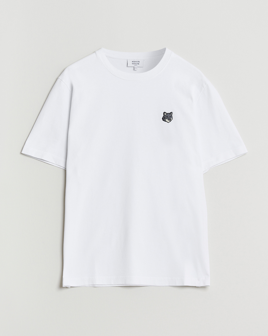 Mies | T-paidat | Maison Kitsuné | Grey Fox Head T-Shirt White