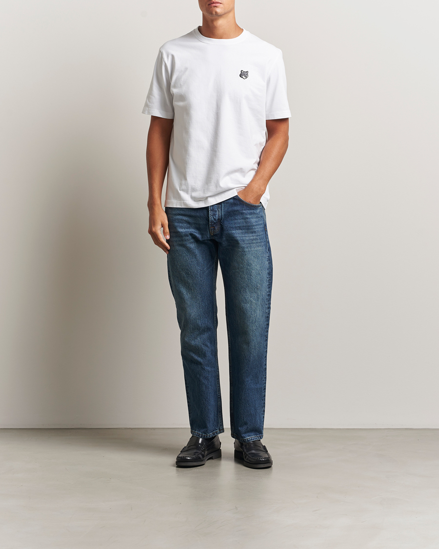 Mies | T-paidat | Maison Kitsuné | Grey Fox Head T-Shirt White