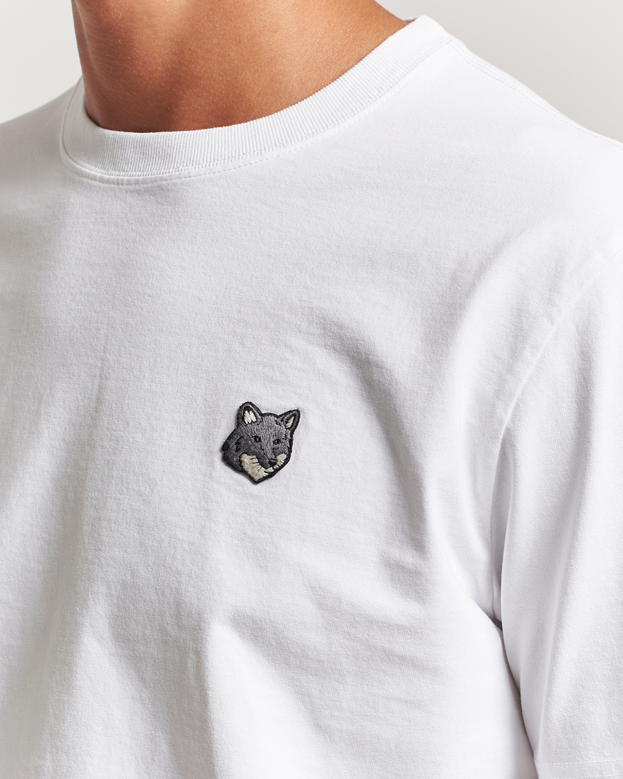 Mies | T-paidat | Maison Kitsuné | Grey Fox Head T-Shirt White