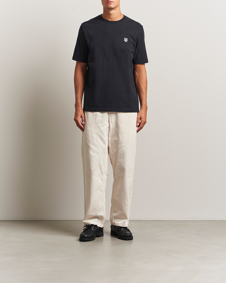 Mies | T-paidat | Maison Kitsuné | Grey Fox Head T-Shirt Black