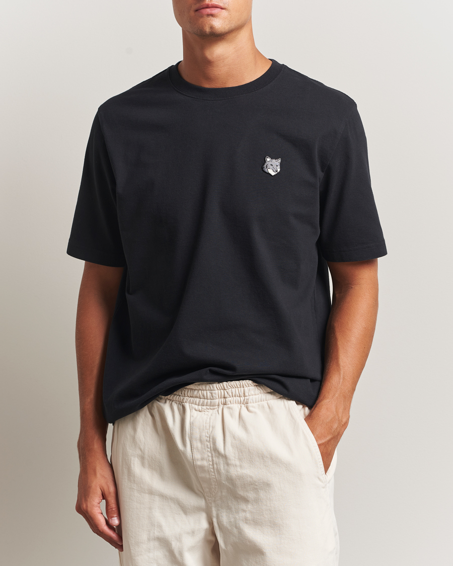 Mies | T-paidat | Maison Kitsuné | Grey Fox Head T-Shirt Black
