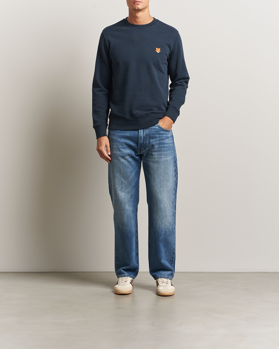 Mies | Puserot | Maison Kitsuné | Fox Head Sweatshirt Classic Navy