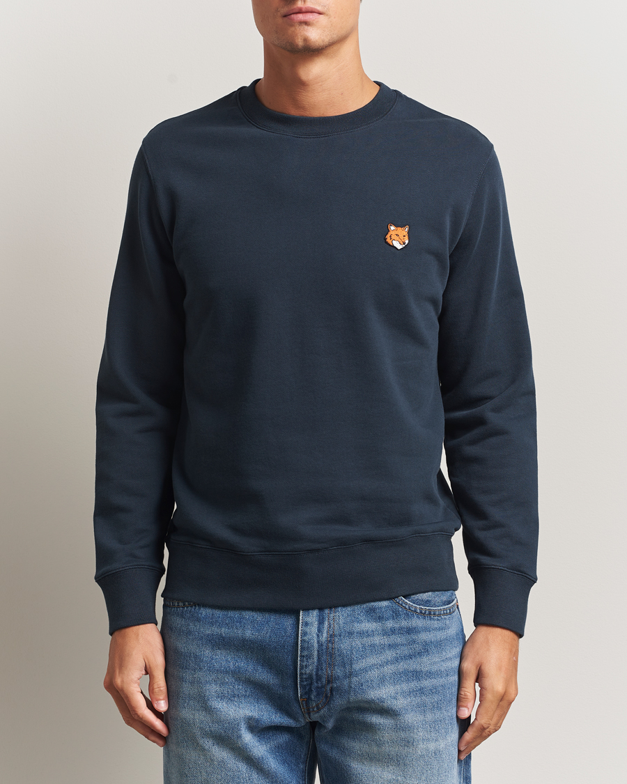 Mies | Puserot | Maison Kitsuné | Fox Head Sweatshirt Classic Navy