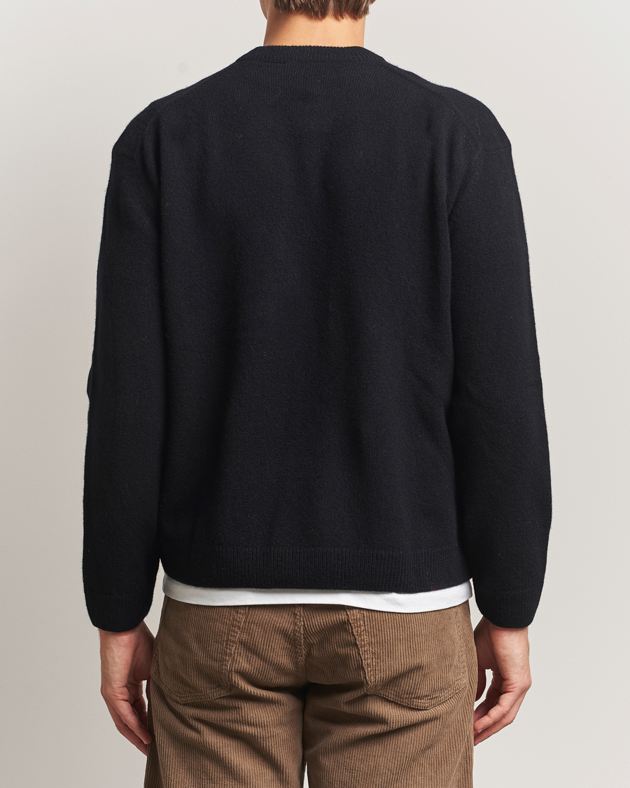 Mies | Puserot | Maison Kitsuné | Grey Fox Head Lambswool Sweater Black