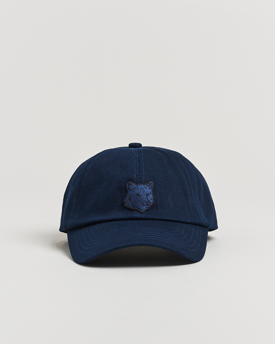 Mies | Maison Kitsuné Tonal Fox Head Cap Classic Navy | Maison Kitsuné | Tonal Fox Head Cap Classic Navy