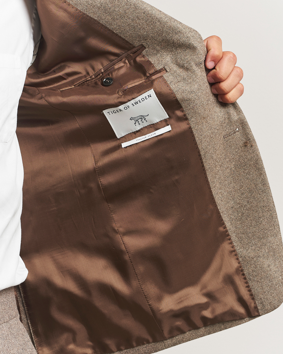 Mies | Pikkutakit | Tiger of Sweden | Justin Brushed Wool Blazer Burlywood