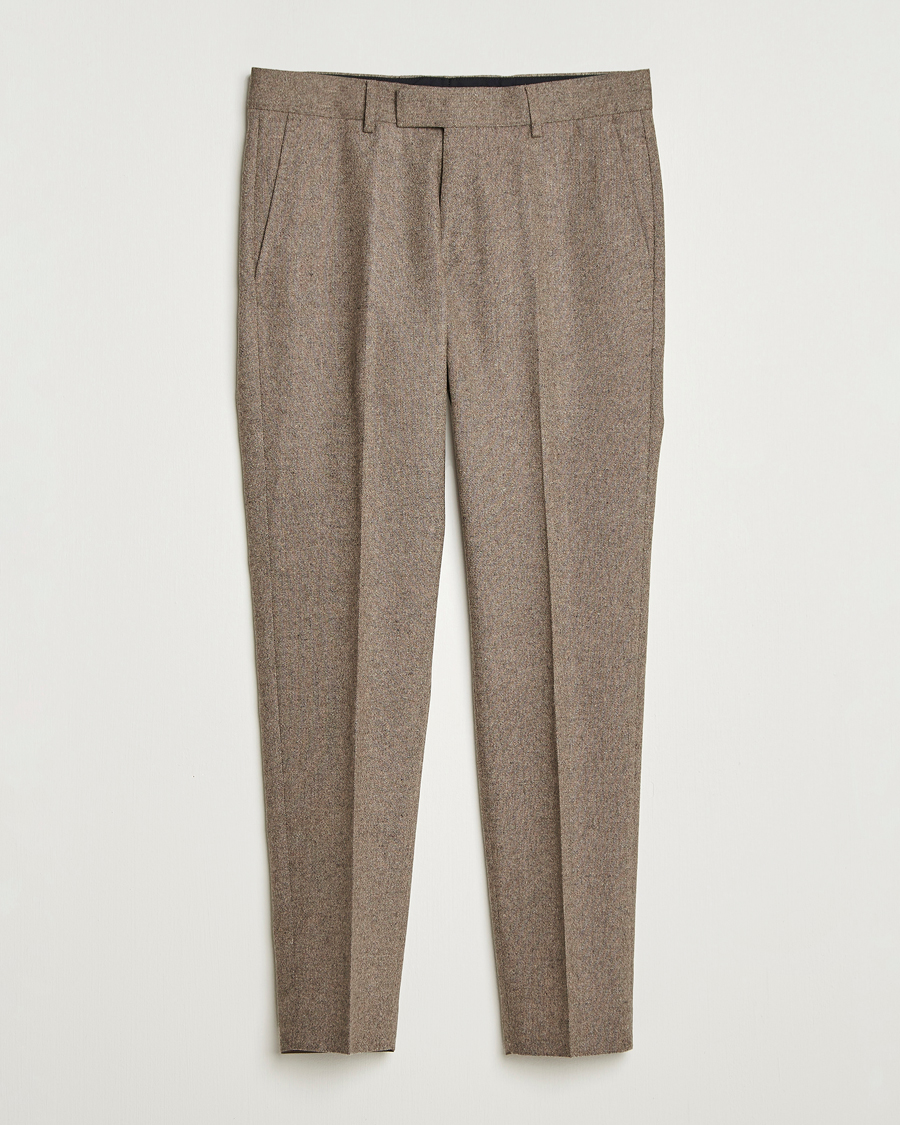 Mies | Housut | Tiger of Sweden | Tenuta Brushed Wool Trousers Burlywood