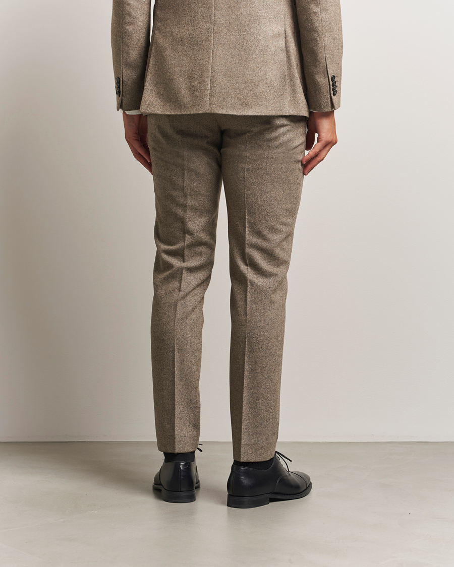 Mies | Housut | Tiger of Sweden | Tenuta Brushed Wool Trousers Burlywood
