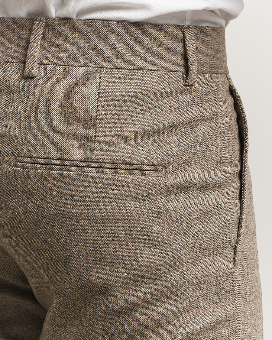 Mies | Housut | Tiger of Sweden | Tenuta Brushed Wool Trousers Burlywood