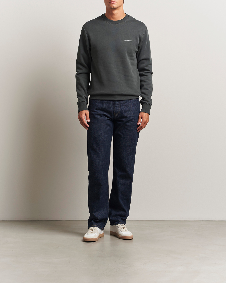 Mies | Puserot | Tiger of Sweden | Emerson Crew Neck Sweatshirt Midnight Green