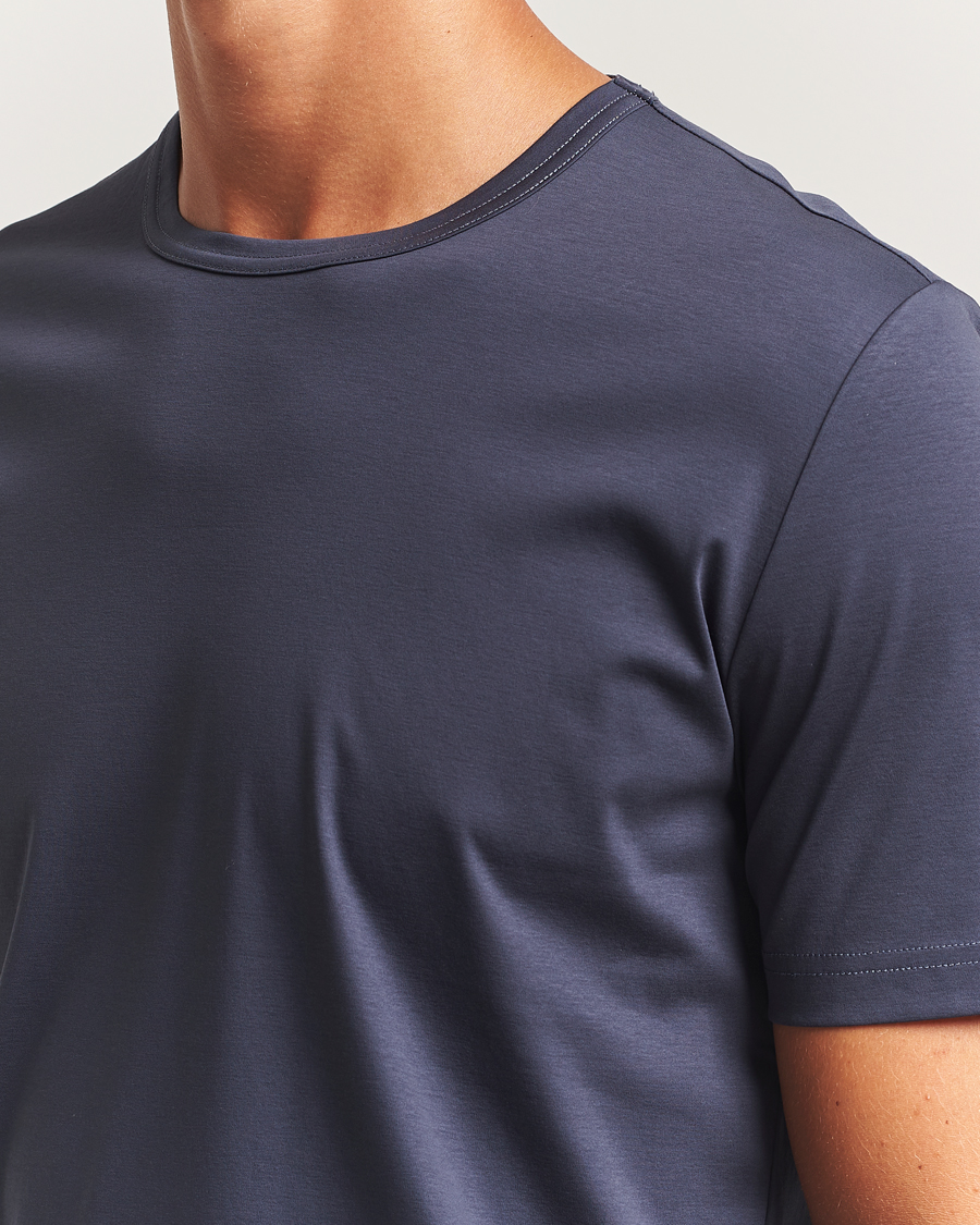 Mies | T-paidat | Tiger of Sweden | Olaf Mercerized Cotton T-Shirt Light Ink