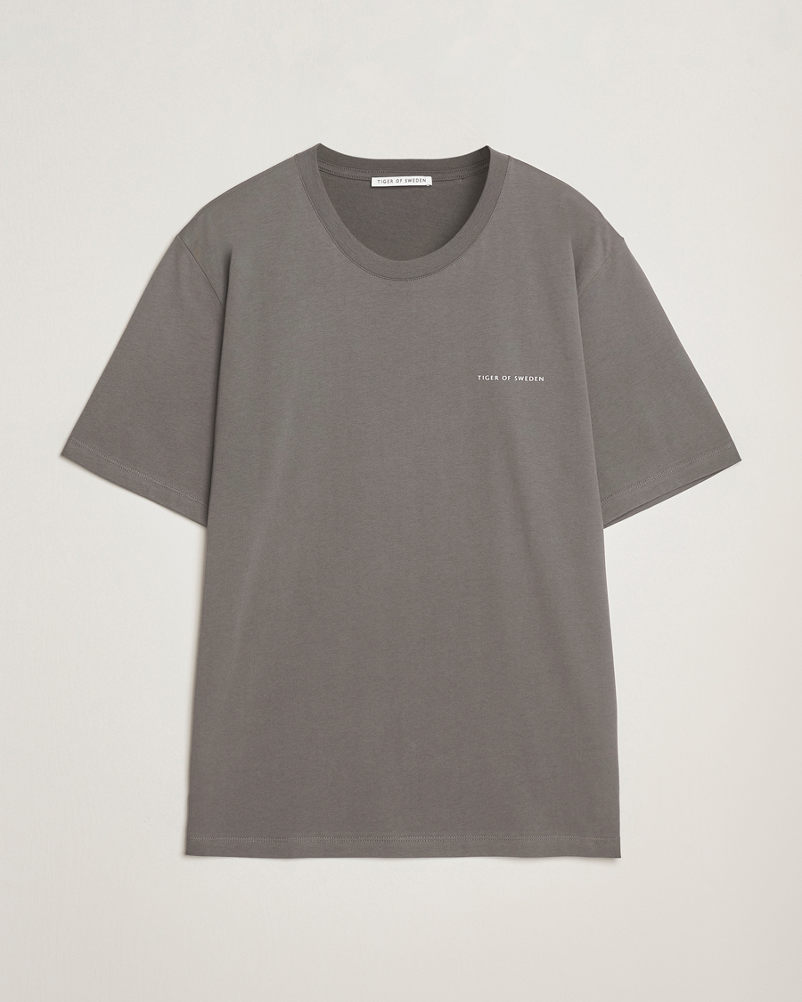 Mies | T-paidat | Tiger of Sweden | Pro Logo Crew Neck T-Shirt Silver