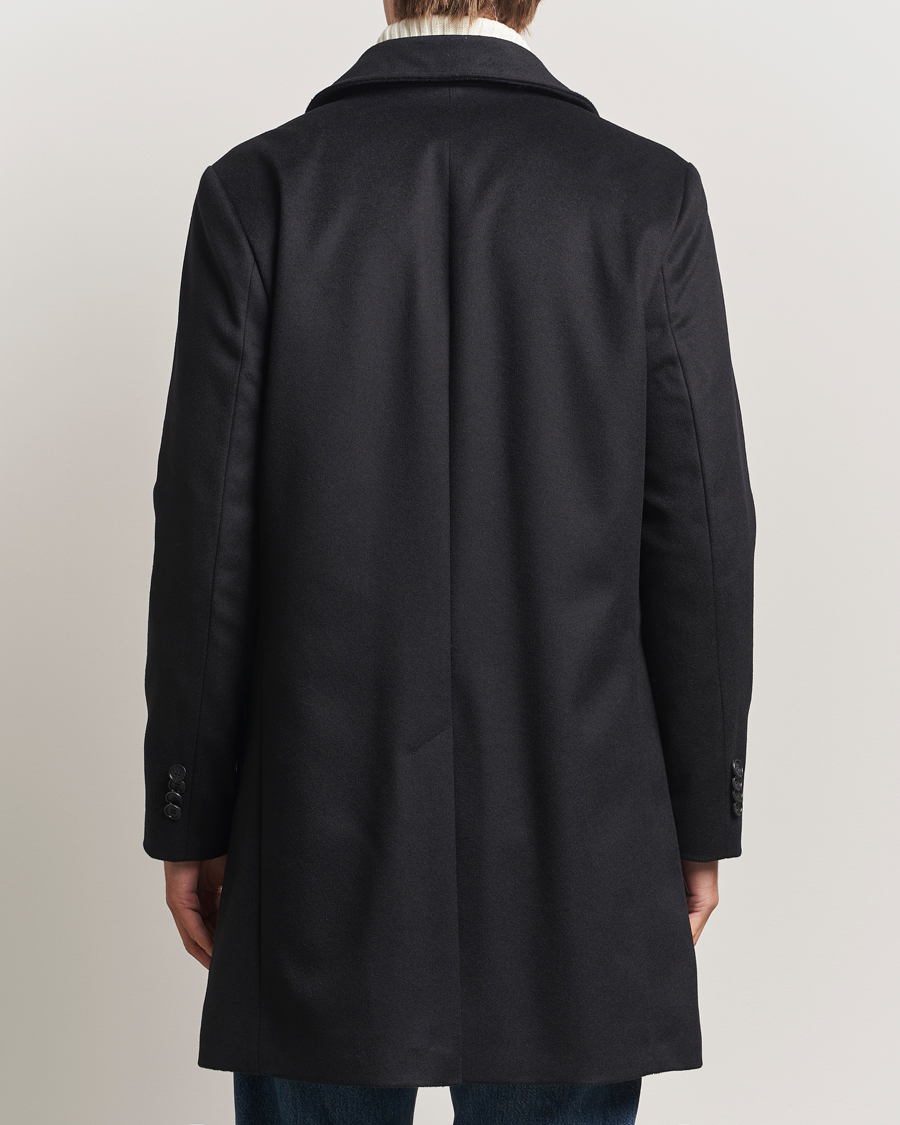 Mies | Takit | Tiger of Sweden | Aleric Wool/Cashmere Stand Up Coat Black