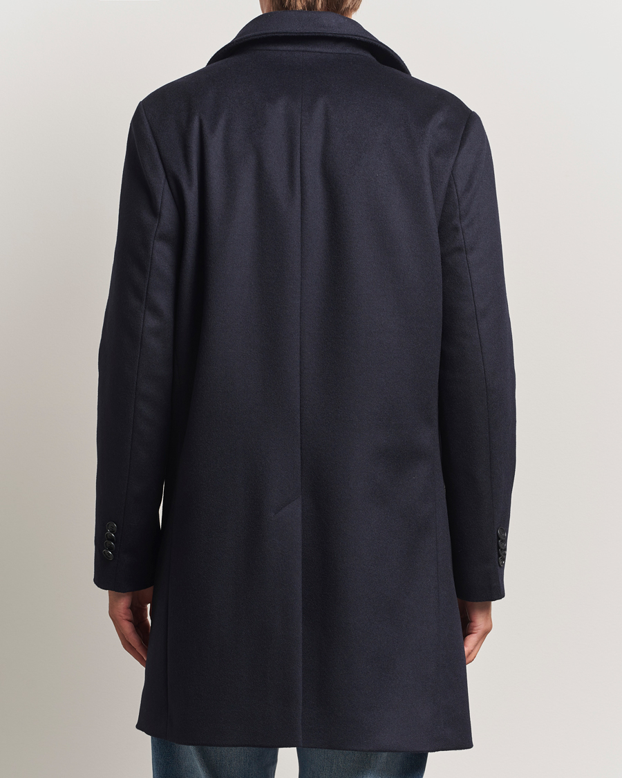 Mies | Takit | Tiger of Sweden | Aleric Wool/Cashmere Stand Up Coat Light Ink