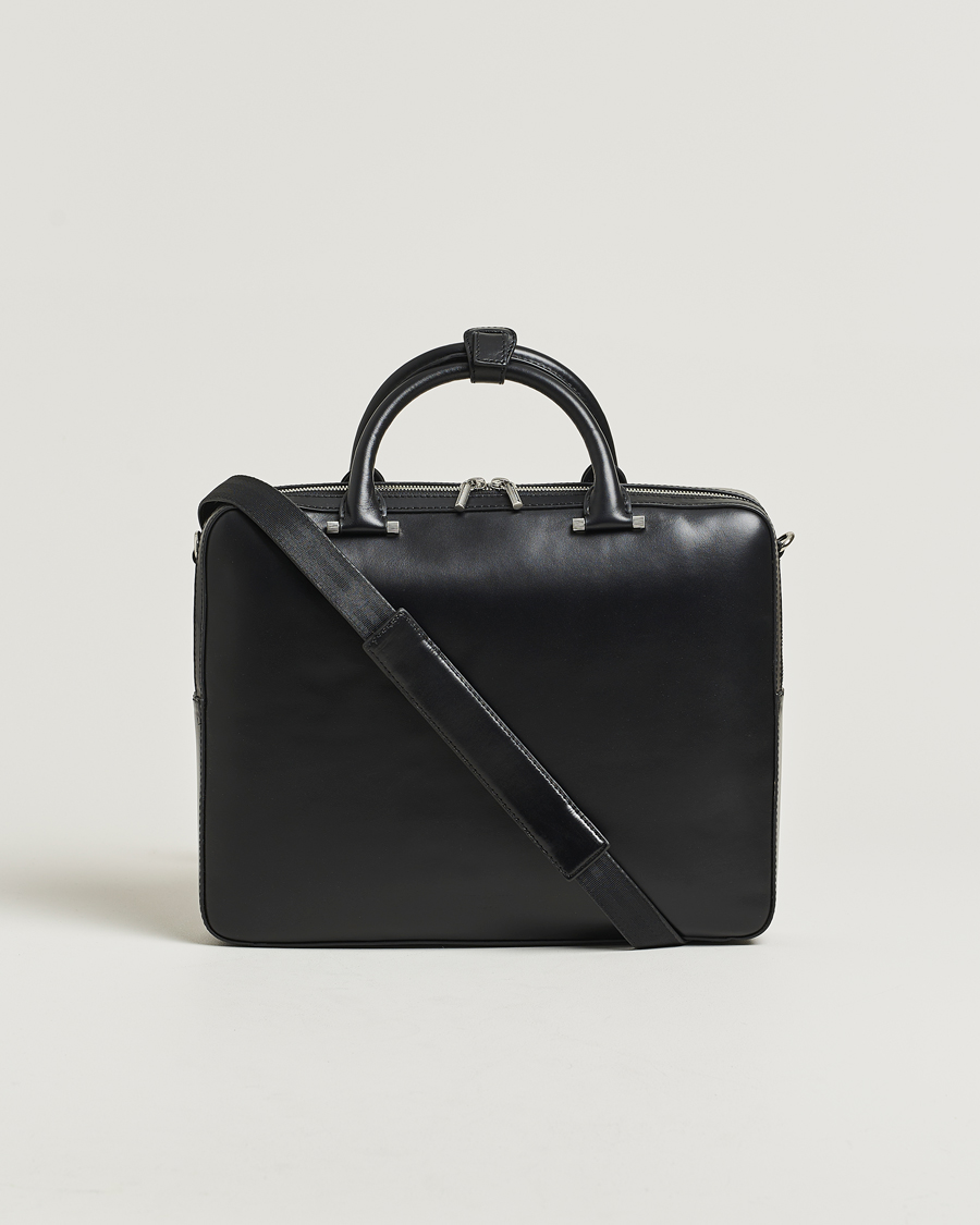 Mies | Laukut | Tiger of Sweden | Valise Smooth Leather Briefcase Black