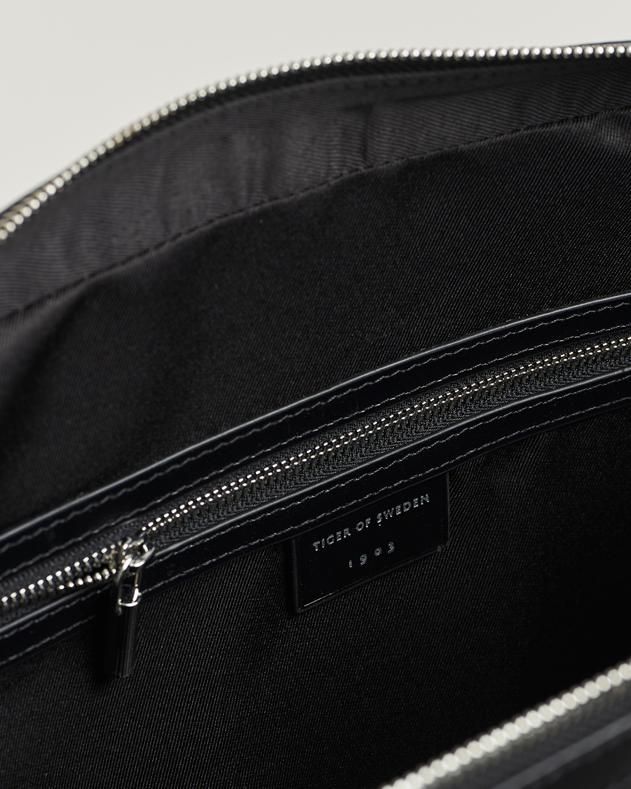 Mies | Laukut | Tiger of Sweden | Valise Smooth Leather Briefcase Black