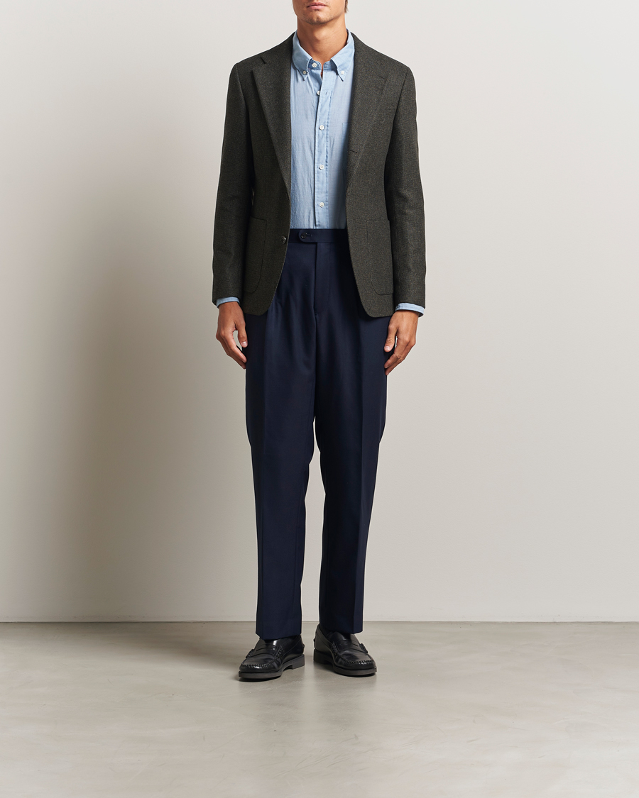 Mies | Pikkutakit | Tiger of Sweden | Easer Wool Pepita Blazer Midnight Green