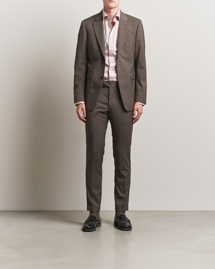 Mies | Housut | Tiger of Sweden | Tenuta Wool Suit Trousers Mud