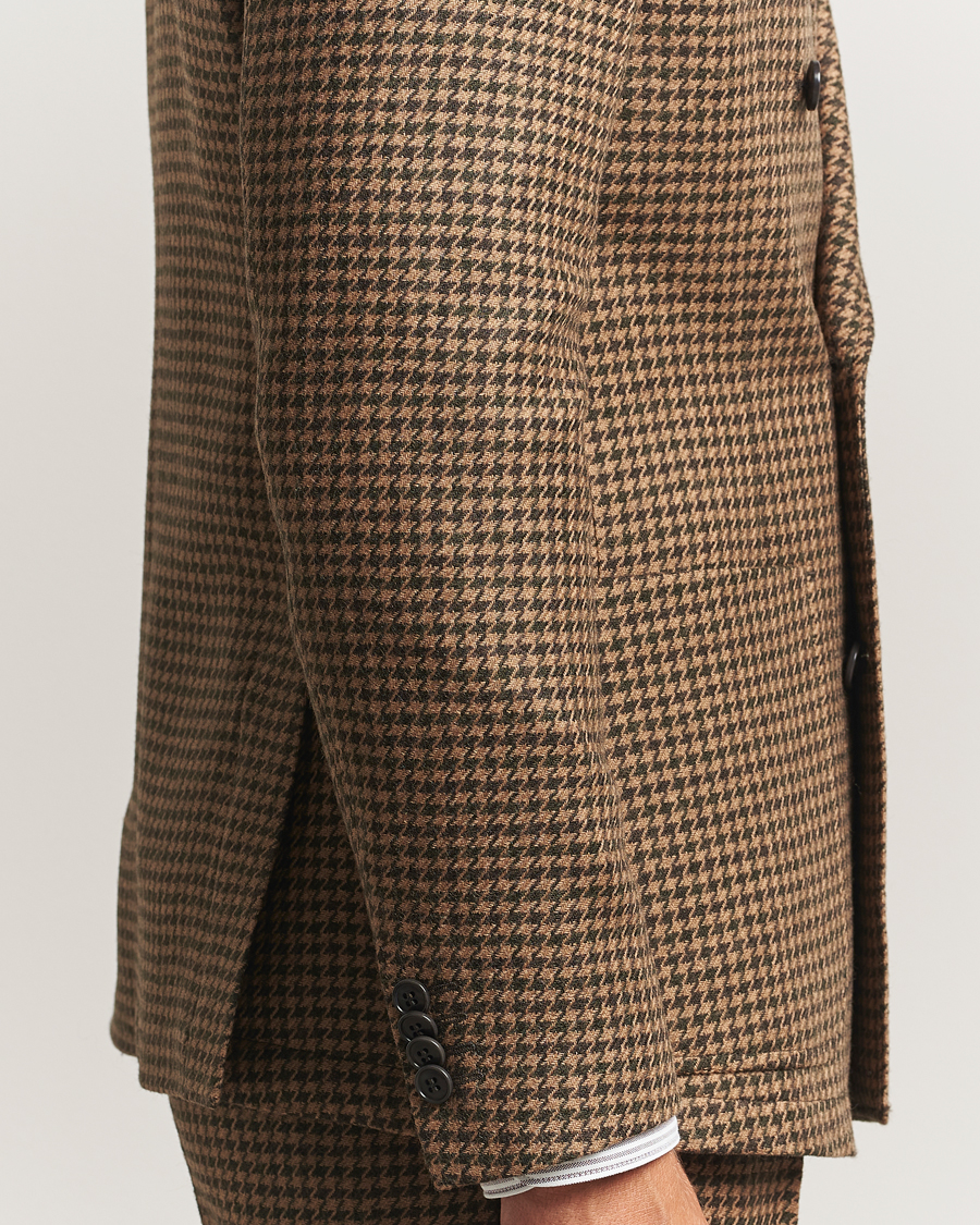 Mies | Pikkutakit | Tiger of Sweden | Jeen Swedish Wool Dogtooth Blazer Brown Olive