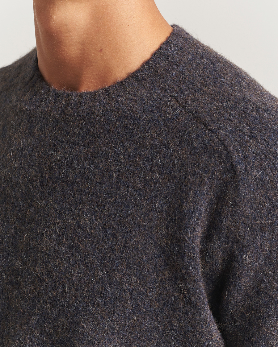 Mies | Puserot | Tiger of Sweden | Adryan Yak/Alpaca Knitted Sweater Blue Function