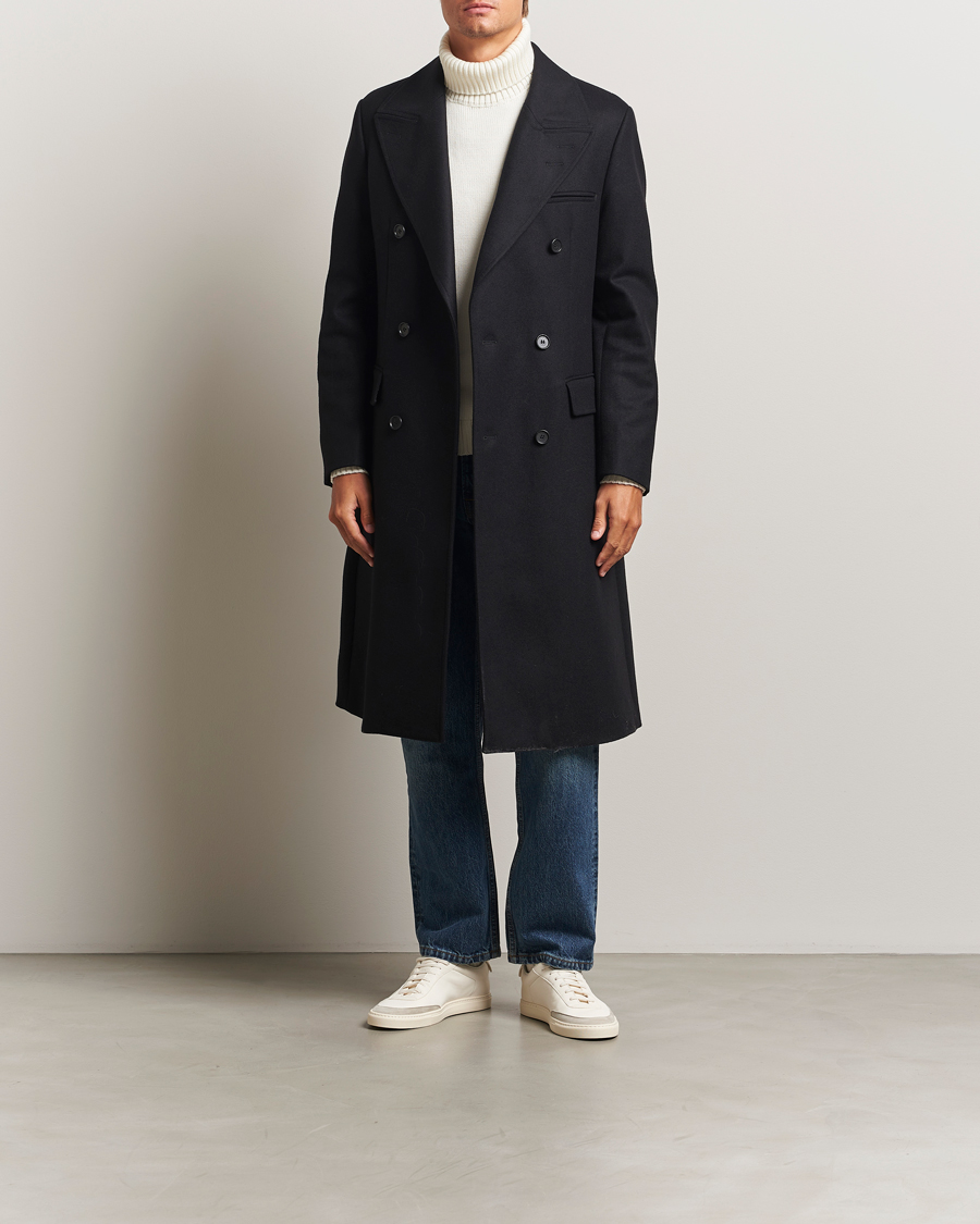 Mies | Takit | Tiger of Sweden | Hennri Double Breasted Coat Black