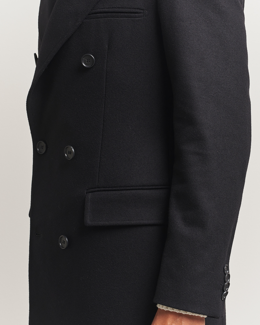 Mies | Takit | Tiger of Sweden | Hennri Double Breasted Coat Black