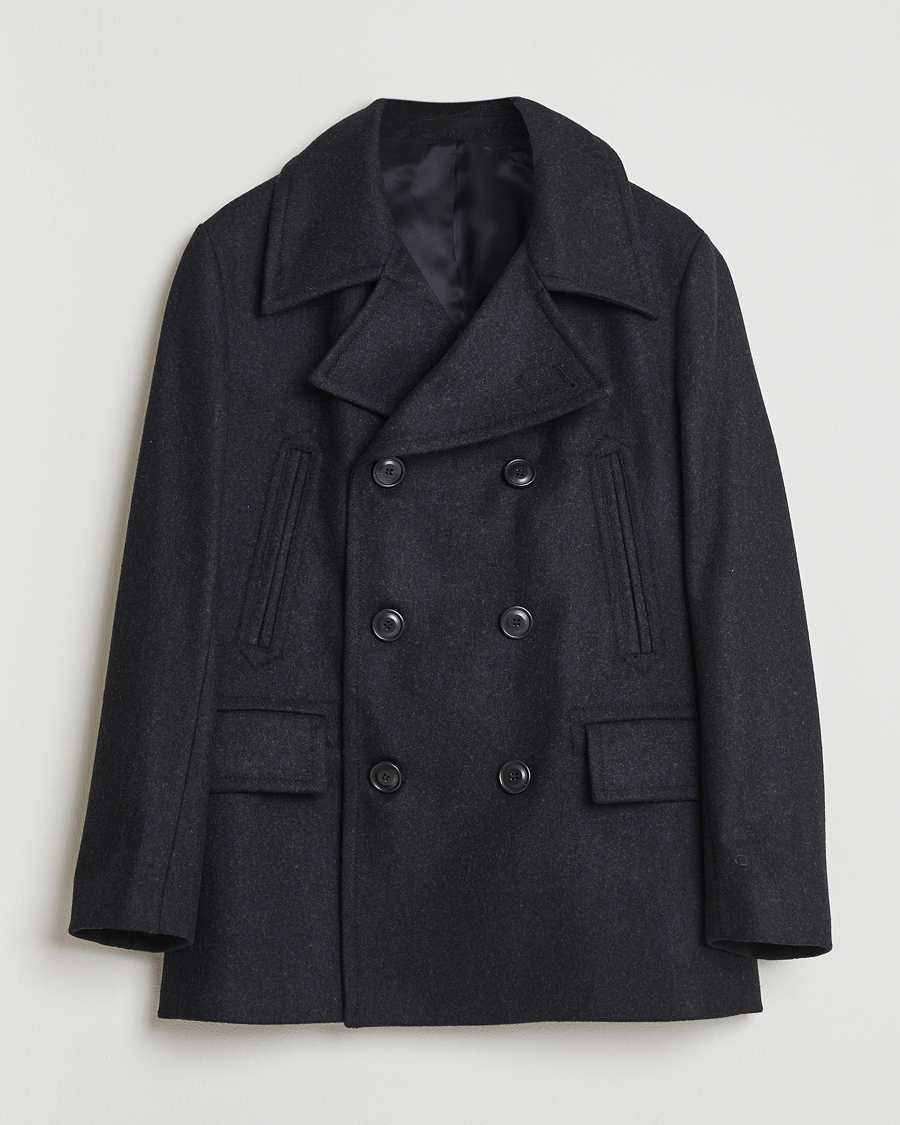 Mies | Takit | Tiger of Sweden | Mahler Wool/Cashmere Peacoat Charcoal