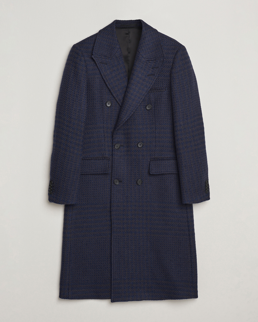 Mies | Takit | Tiger of Sweden | Hennri Swedish Wool Double Breasted Coat Light Ink