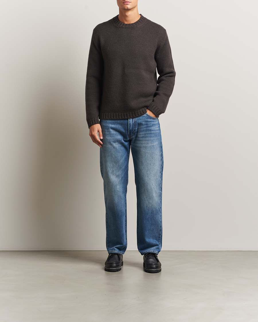 Mies | Puserot | Tiger of Sweden | Gregory Swedish Wool Knitted Sweater Triumph Steel