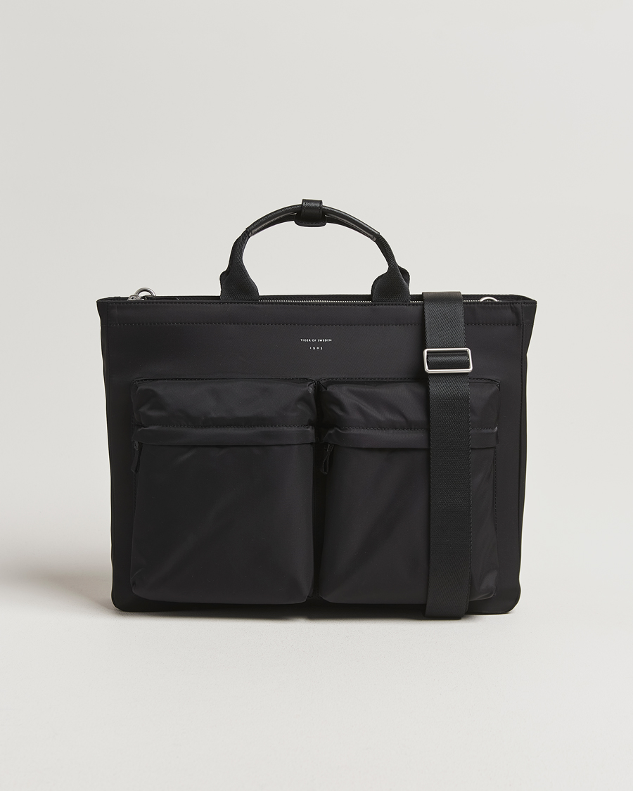 Mies | Laukut | Tiger of Sweden | Sonor Nylon Briefcase Black