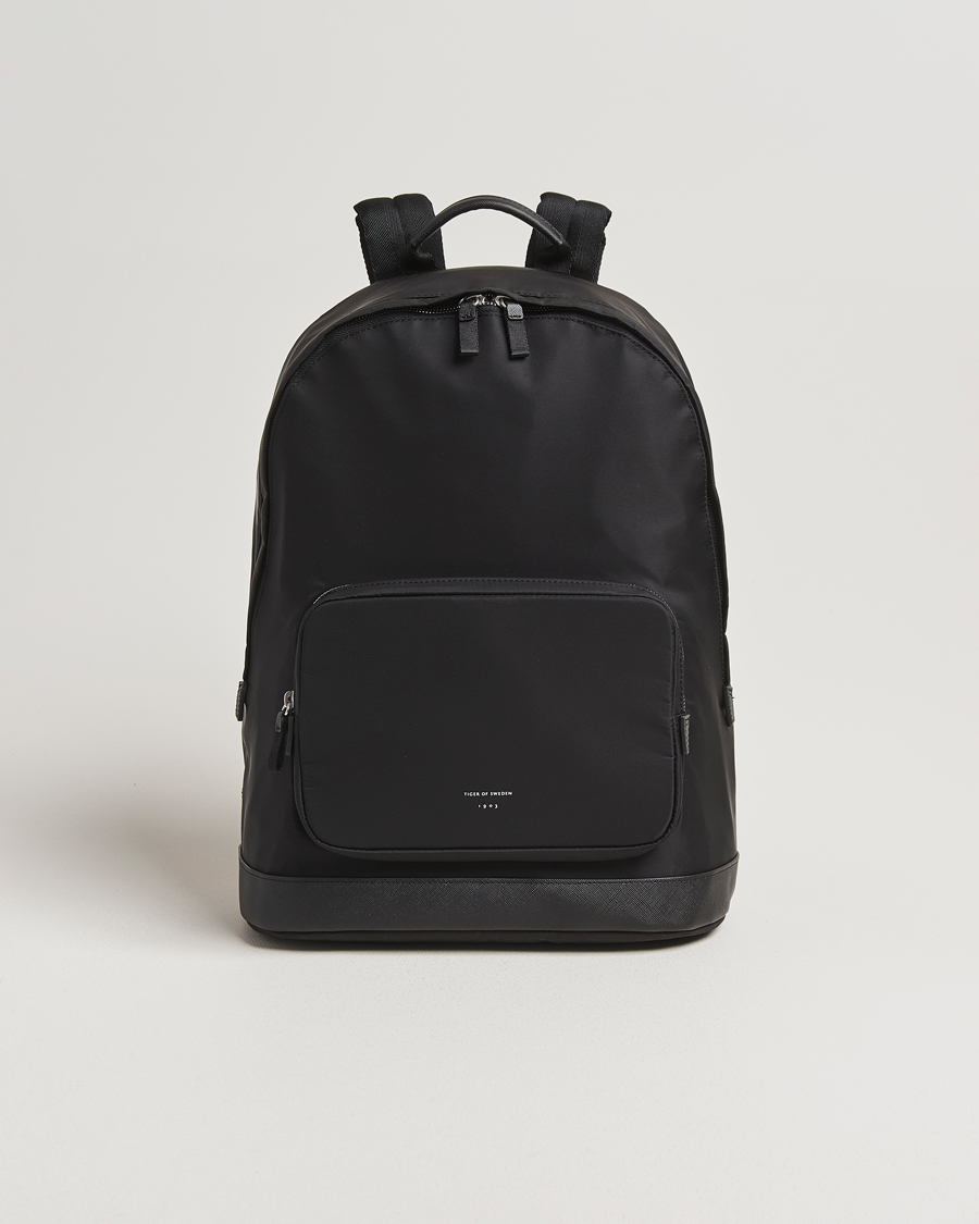 Mies | Laukut | Tiger of Sweden | Dorsu Nylon Backpack Black
