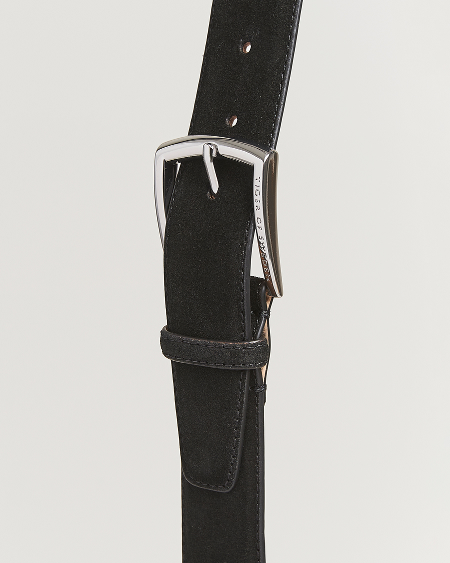 Mies | Tiger of Sweden Bergstroms Suede Belt Black | Tiger of Sweden | Bergstroms Suede Belt Black