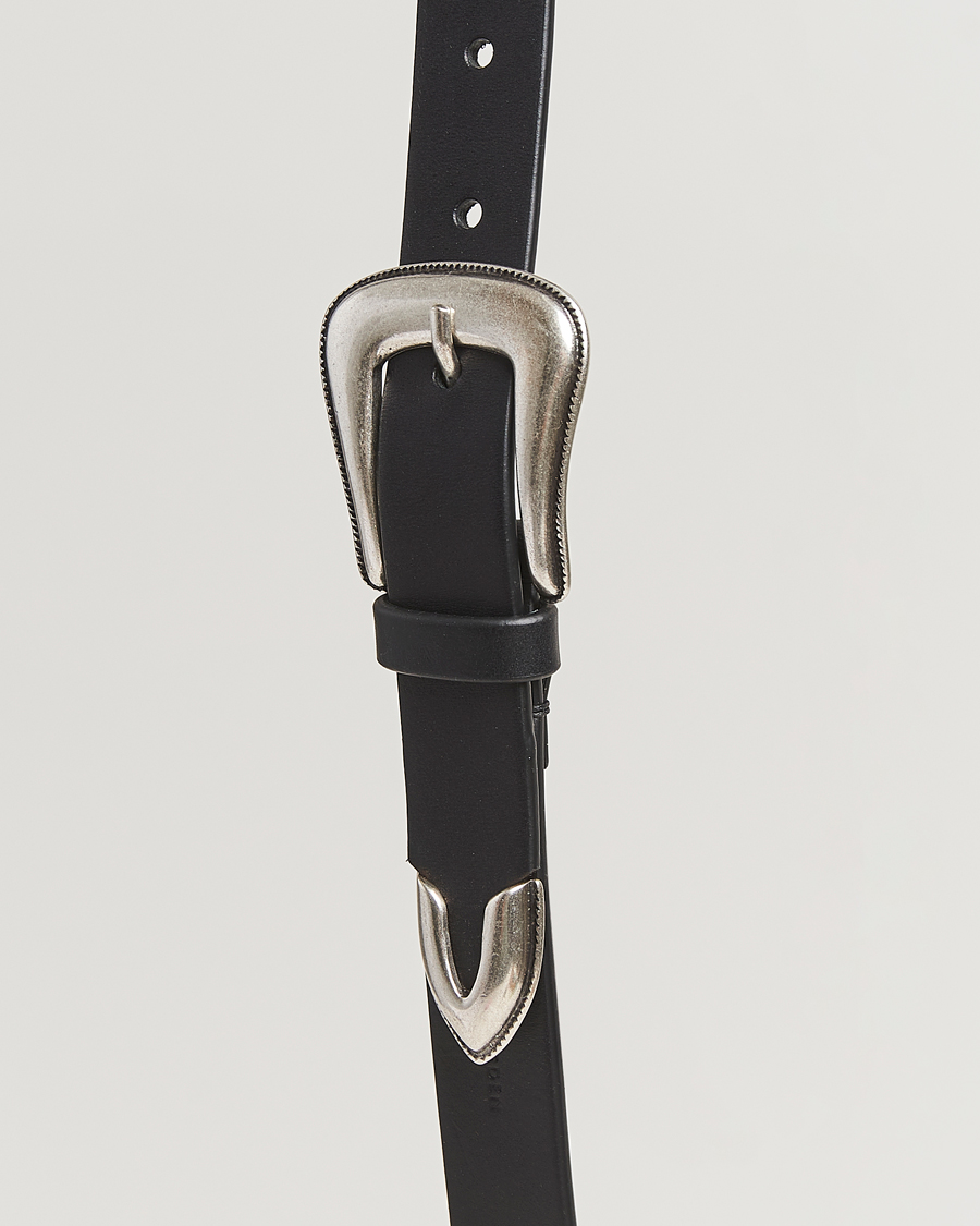 Mies | Vyöt | Tiger of Sweden | Ecus Western Leather Belt Black