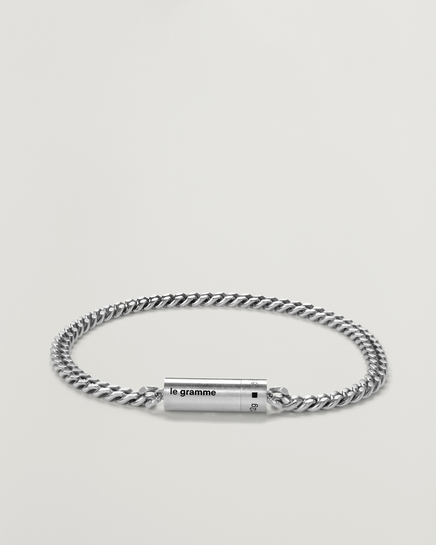 Mies | Korut | LE GRAMME | Curb Chain Cable Bracelet Sterling Silver 12g