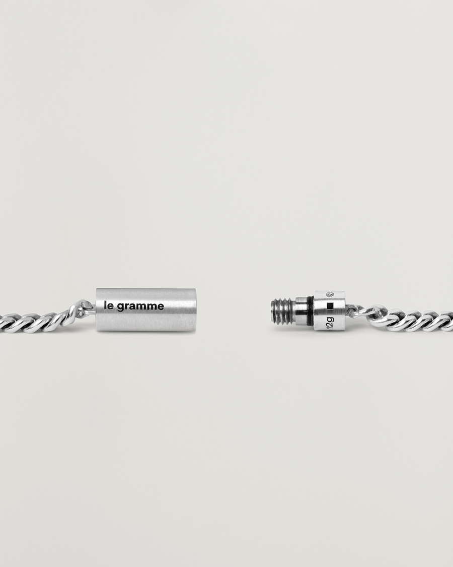 Mies | Korut | LE GRAMME | Curb Chain Cable Bracelet Sterling Silver 12g