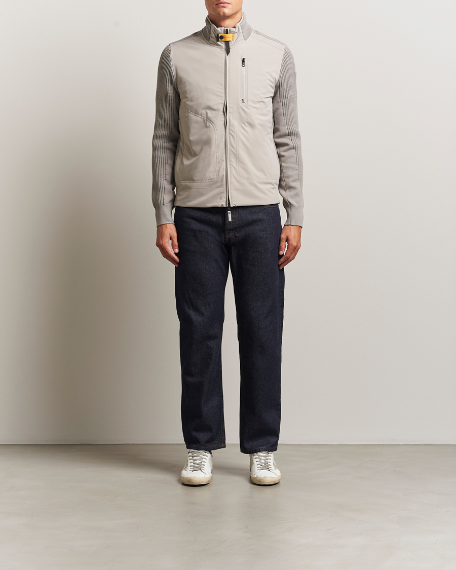 Mies | Takit | Parajumpers | Zorba Tech Knit Hybrid Jacket Chateau Grey