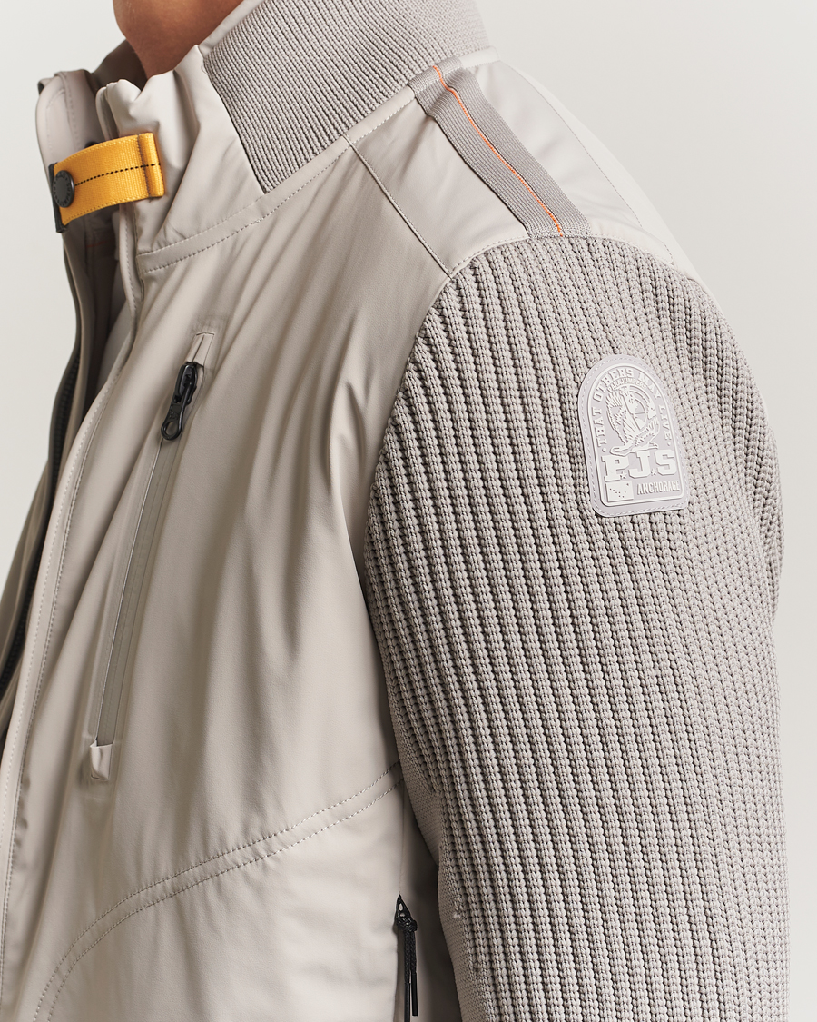 Mies | Takit | Parajumpers | Zorba Tech Knit Hybrid Jacket Chateau Grey
