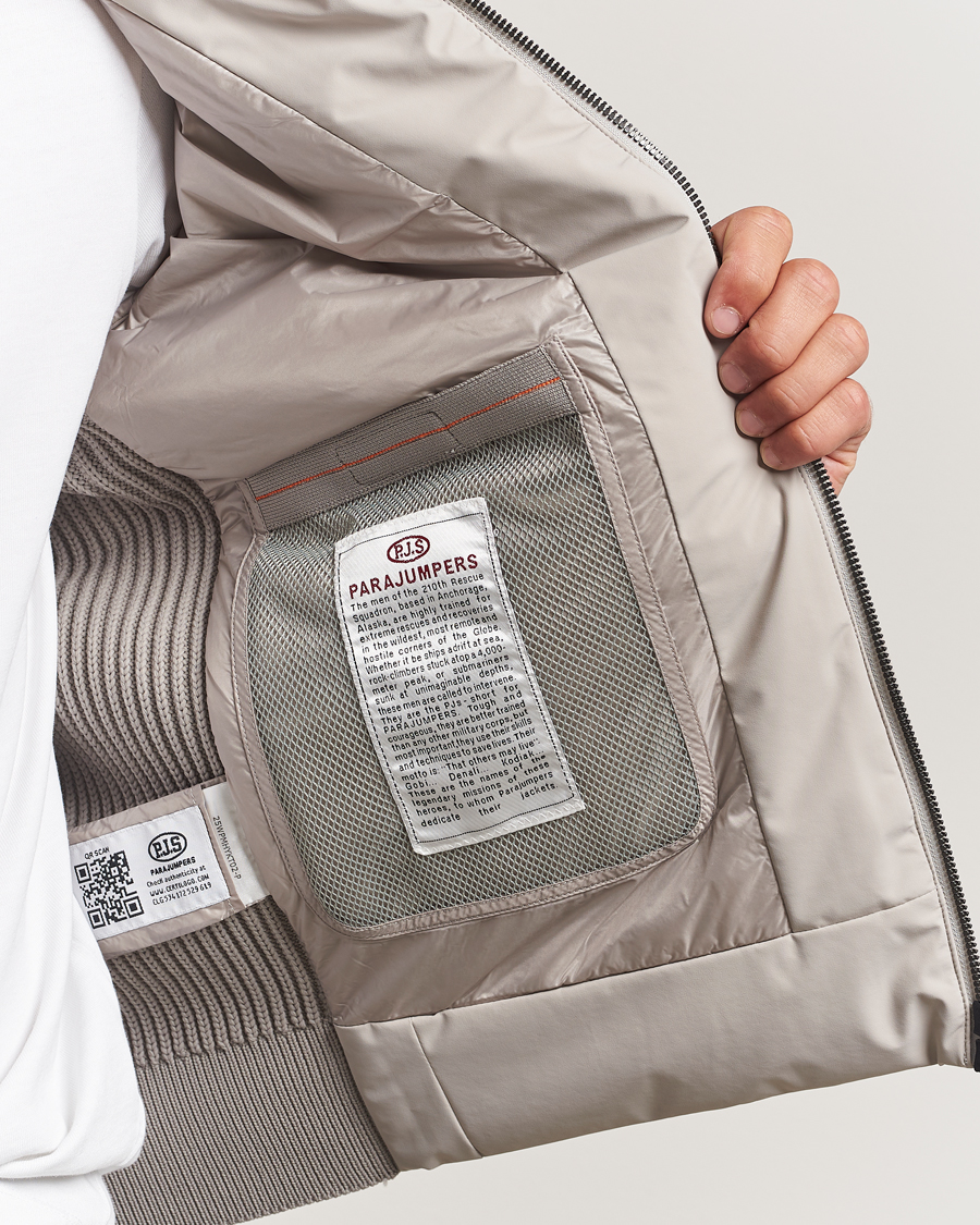 Mies | Takit | Parajumpers | Zorba Tech Knit Hybrid Jacket Chateau Grey