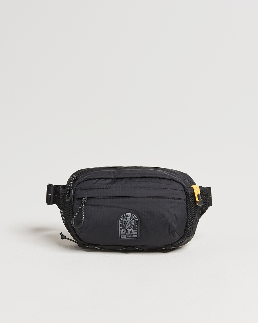 Mies | Parajumpers Edric Nylon Ripstop Waistbag Black | Parajumpers | Edric Nylon Ripstop Waistbag Black