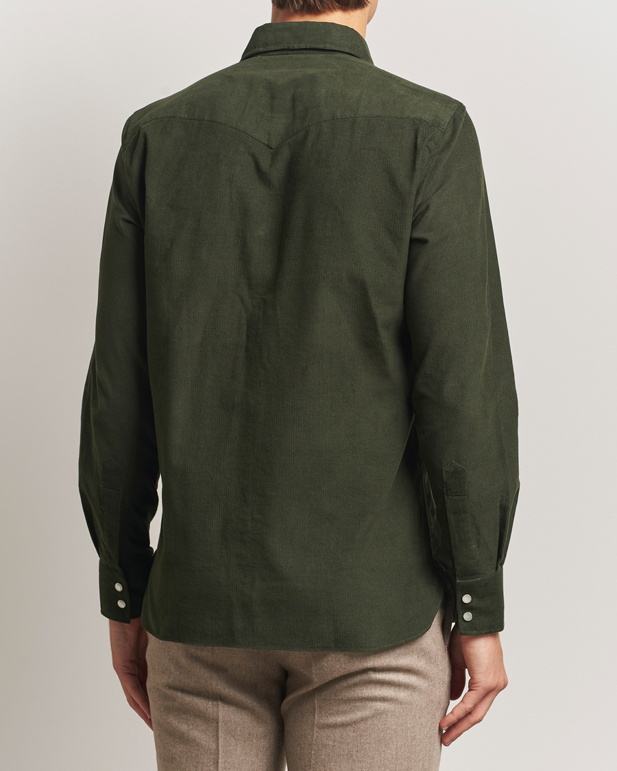 Mies | Kauluspaidat | 100Hands | Western Cord Shirt Olive