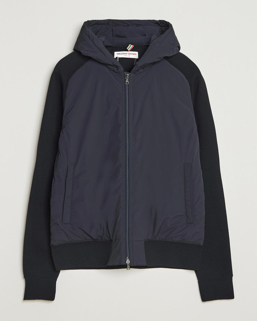 Mies | Takit | Orlebar Brown | Otto Hybrid Merino Jacket Night Iris