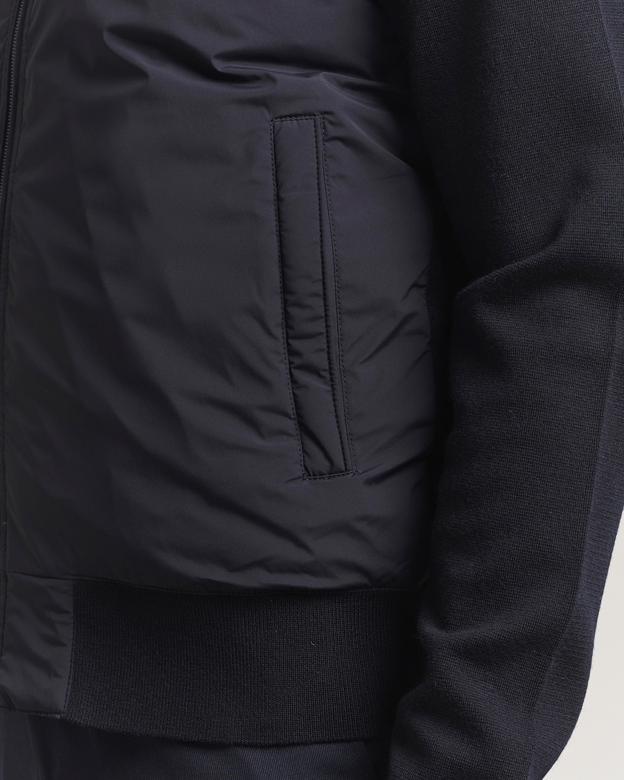 Mies | Takit | Orlebar Brown | Otto Hybrid Merino Jacket Night Iris